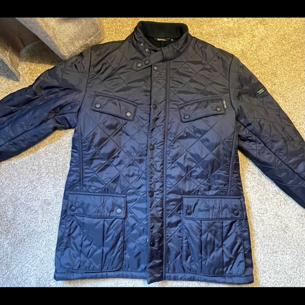 Barbour quilted jacket. Size XL. Navy